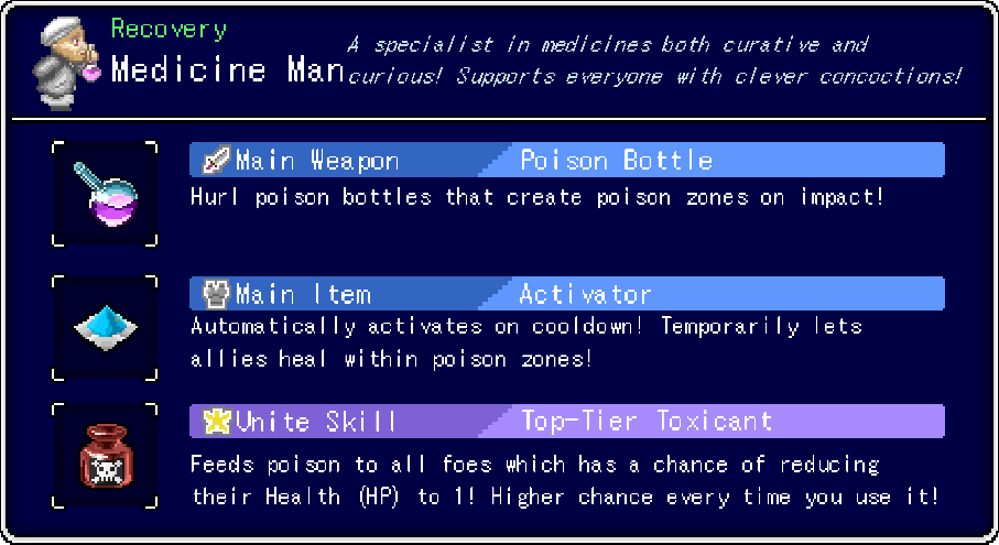 Medicine Man:Equipment Info